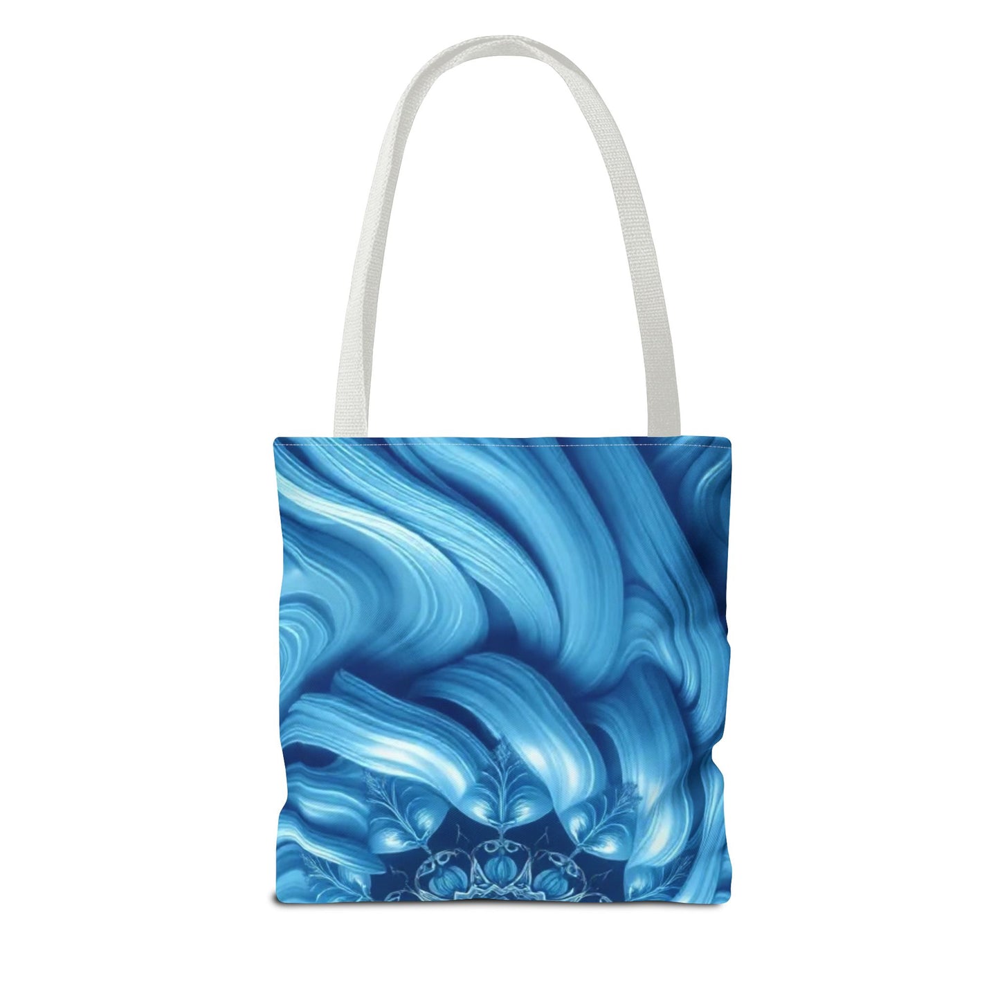 Water Element Serene Ocean Waves Tote Bag - Elemental Flow Eco-Friendly Bag, Aquatic Energy Gift, Celestial Ocean Design