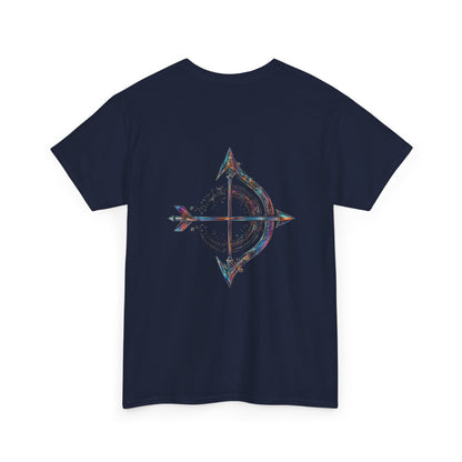 Fire Element Sagittarius Unisex Tee | ♐ Archer's Spirit | Psychedelic Zodiac Shirt