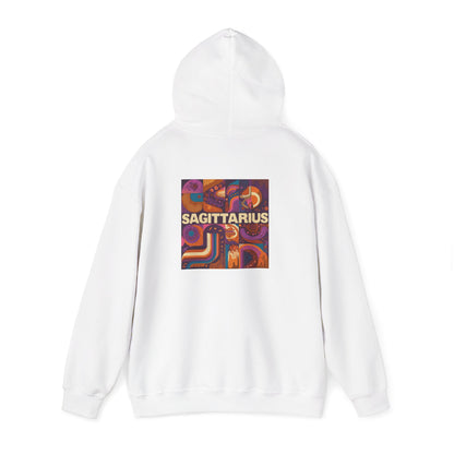 Sagittarius Retro Hooded Sweatshirt - Astrology Gift, Zodiac Apparel, Unisex Hoodie, Cozy Fashion, Horoscope Merchandise