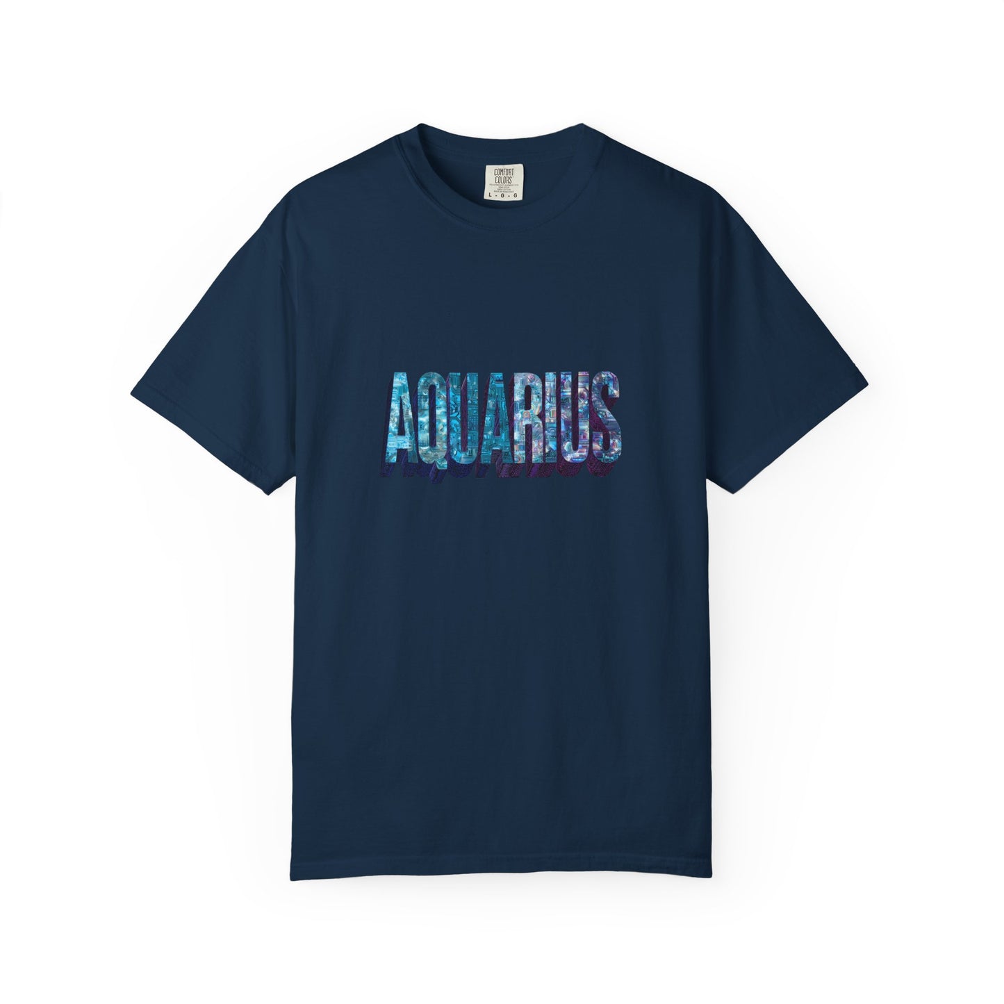 Aquarius Unisex Garment-Dyed T-Shirt, Astrology Tee, Zodiac Shirt, Gift for Aquarius, Casual Wear, Horoscope Fashion
