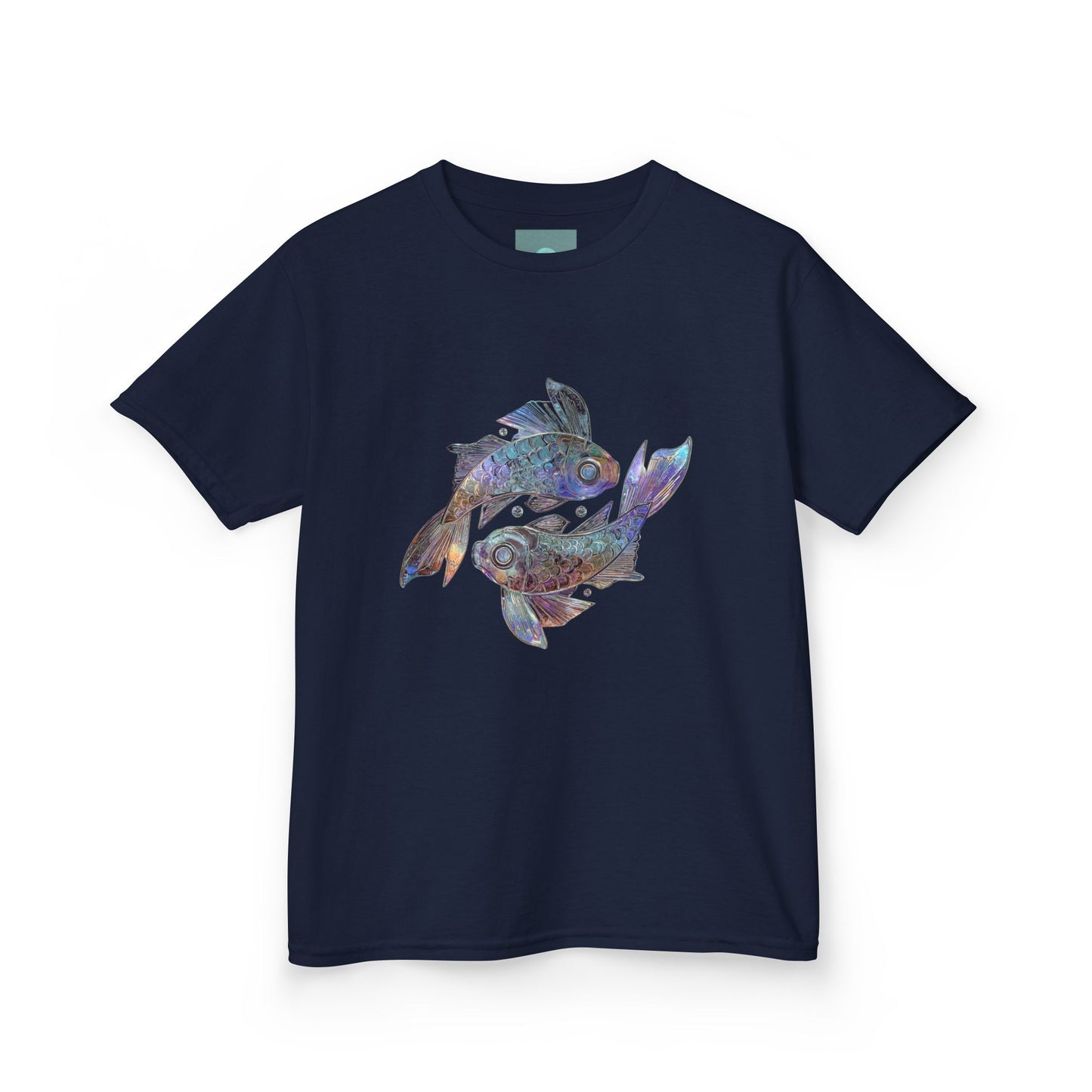 Water Element Pisces Kids Tee | ♓ Mystical Fish | Psychedelic Youth Shirt