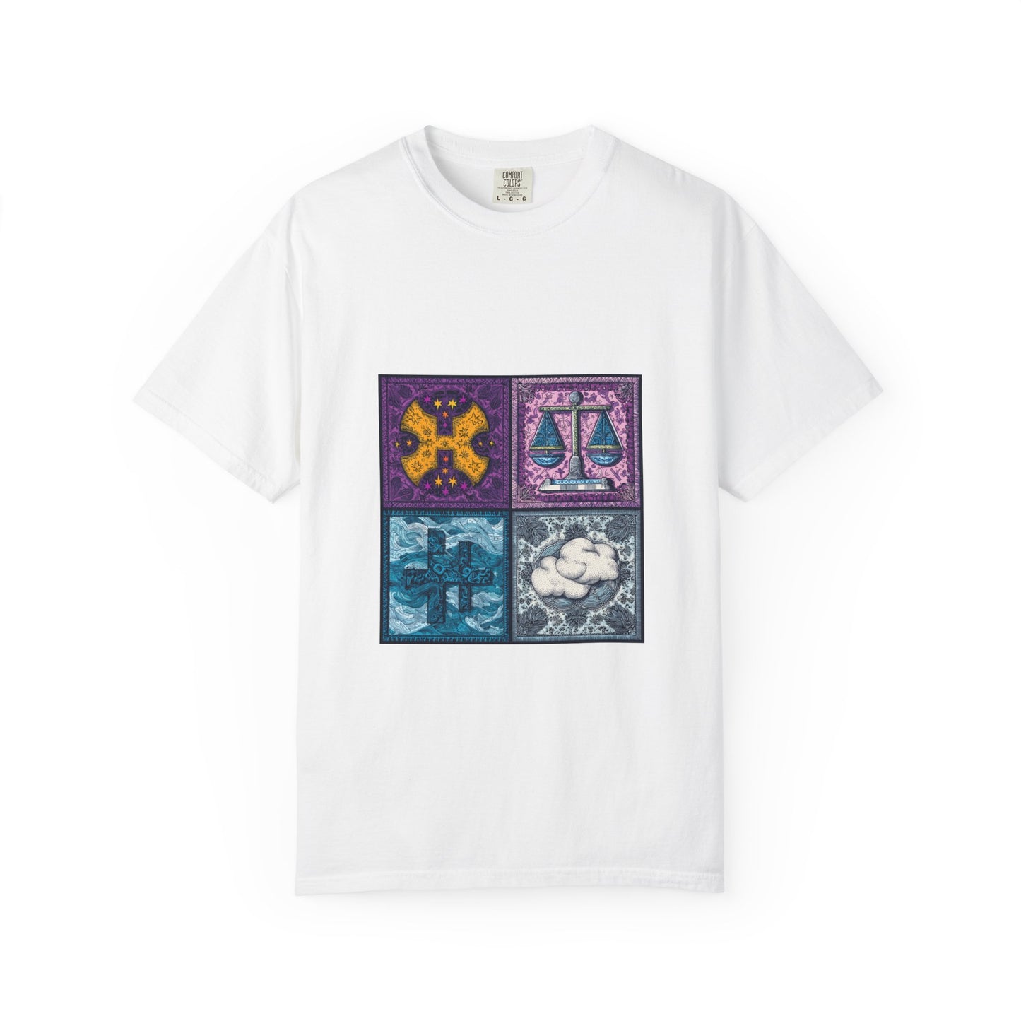 Colorful Zodiac T-shirt - Astrology Gift, Unisex Tee, Horoscope Apparel, Celestial Design, Unique Astrology Shirt