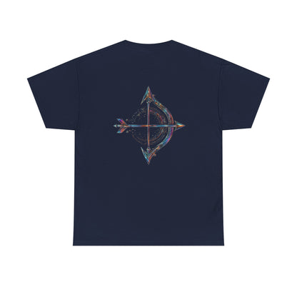 Fire Element Sagittarius Unisex Tee | ♐ Archer's Spirit | Psychedelic Zodiac Shirt