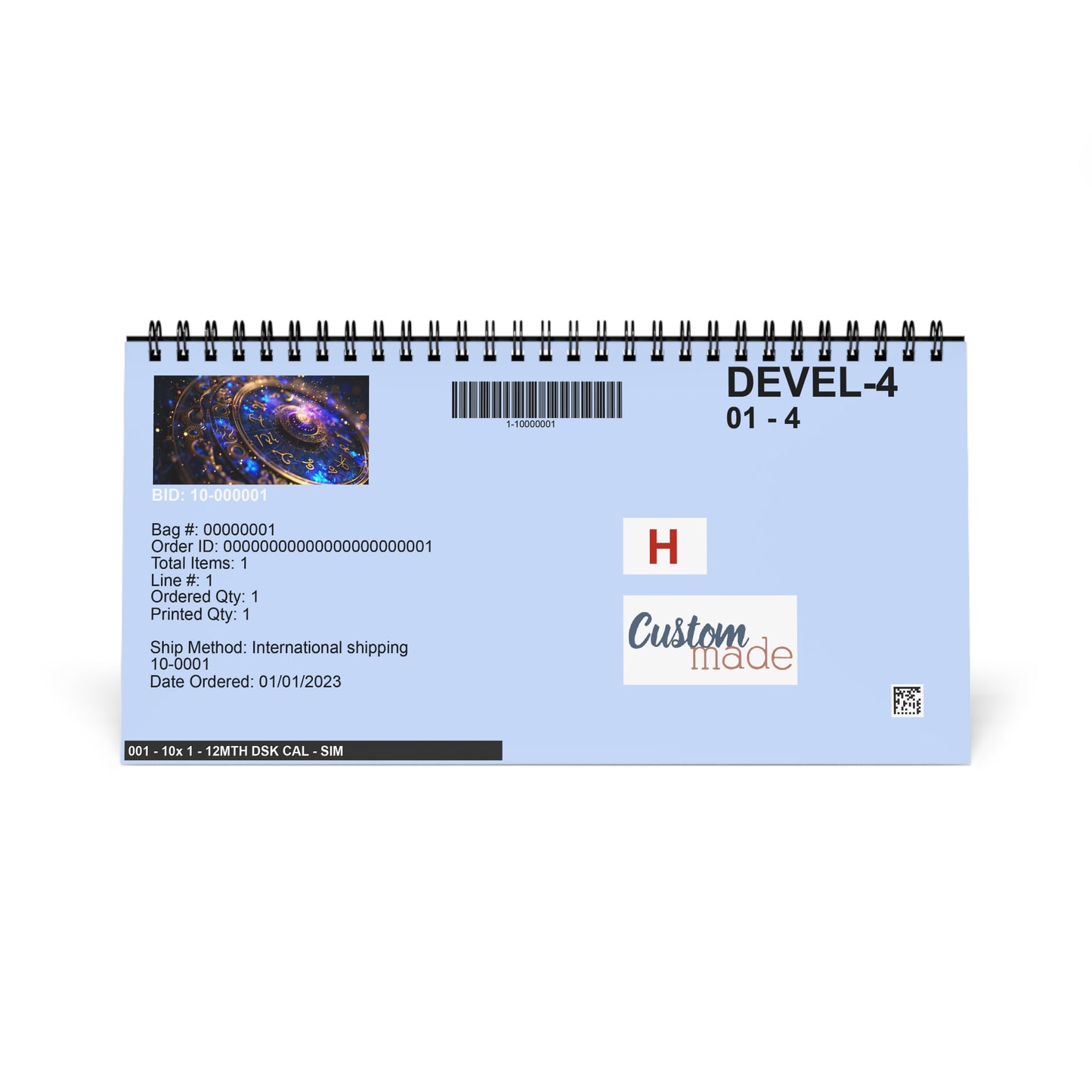 Astrological Desktop Calendar, Zodiac Calendar, Astrology Desk Decor, Monthly Planner, Horoscope Gift, Cosmic Calendar