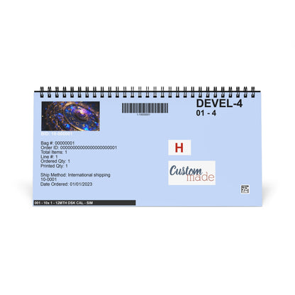 Astrological Desktop Calendar, Zodiac Calendar, Astrology Desk Decor, Monthly Planner, Horoscope Gift, Cosmic Calendar