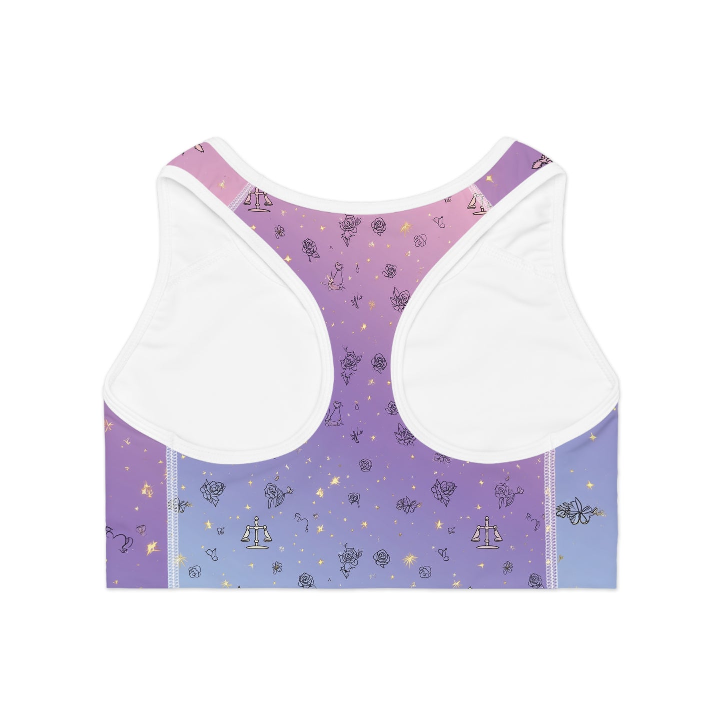 Balance & Stars Sports Bra, Cute Athleisure Top, Workout Gear, Yoga Bra, Gift for Her, Fitness Apparel