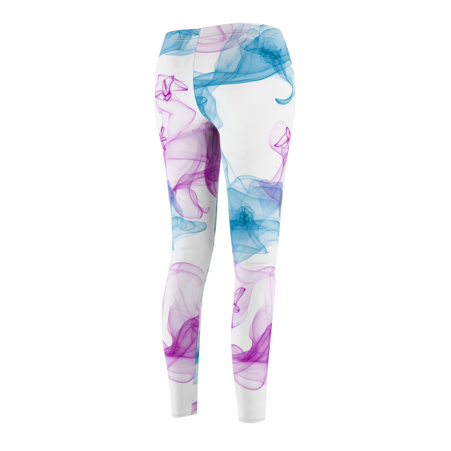 Stylish Women's Yoga Leggings with Smoke Design, Casual Wear, Fitness Apparel, Gift for Her, Active Lifestyle