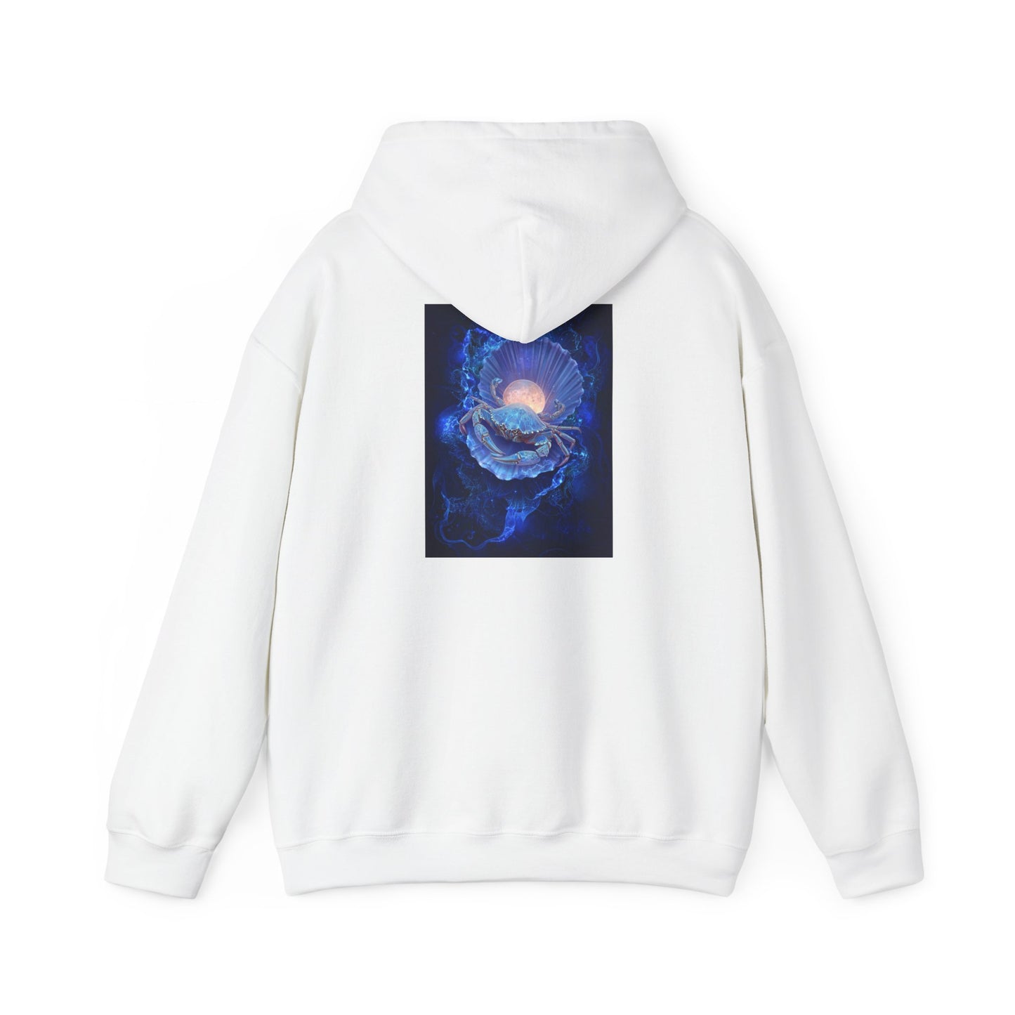 Cancer Water Element Cosmic Blossom Hoodie - Zodiac Nurturer Pullover, Astrology Gift, Celestial Flower Design