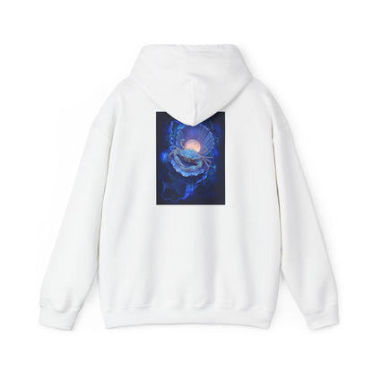 Cancer Water Element Cosmic Blossom Hoodie - Zodiac Nurturer Pullover, Astrology Gift, Celestial Flower Design