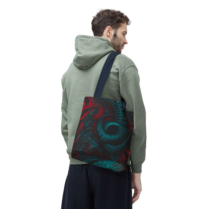 Fire Element Aries Tote Bag | ♈ Mystical Swirl | Psychedelic Carryall