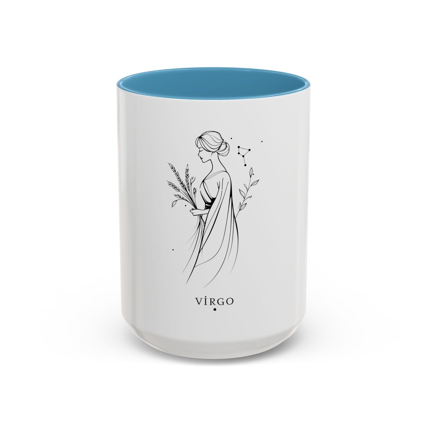 Virgo Zodiac Accent Coffee Mug - Personalized Gift for Astrology Lovers, Unique Home Decor, Birthday Surprise, Coffee Lover's Gift