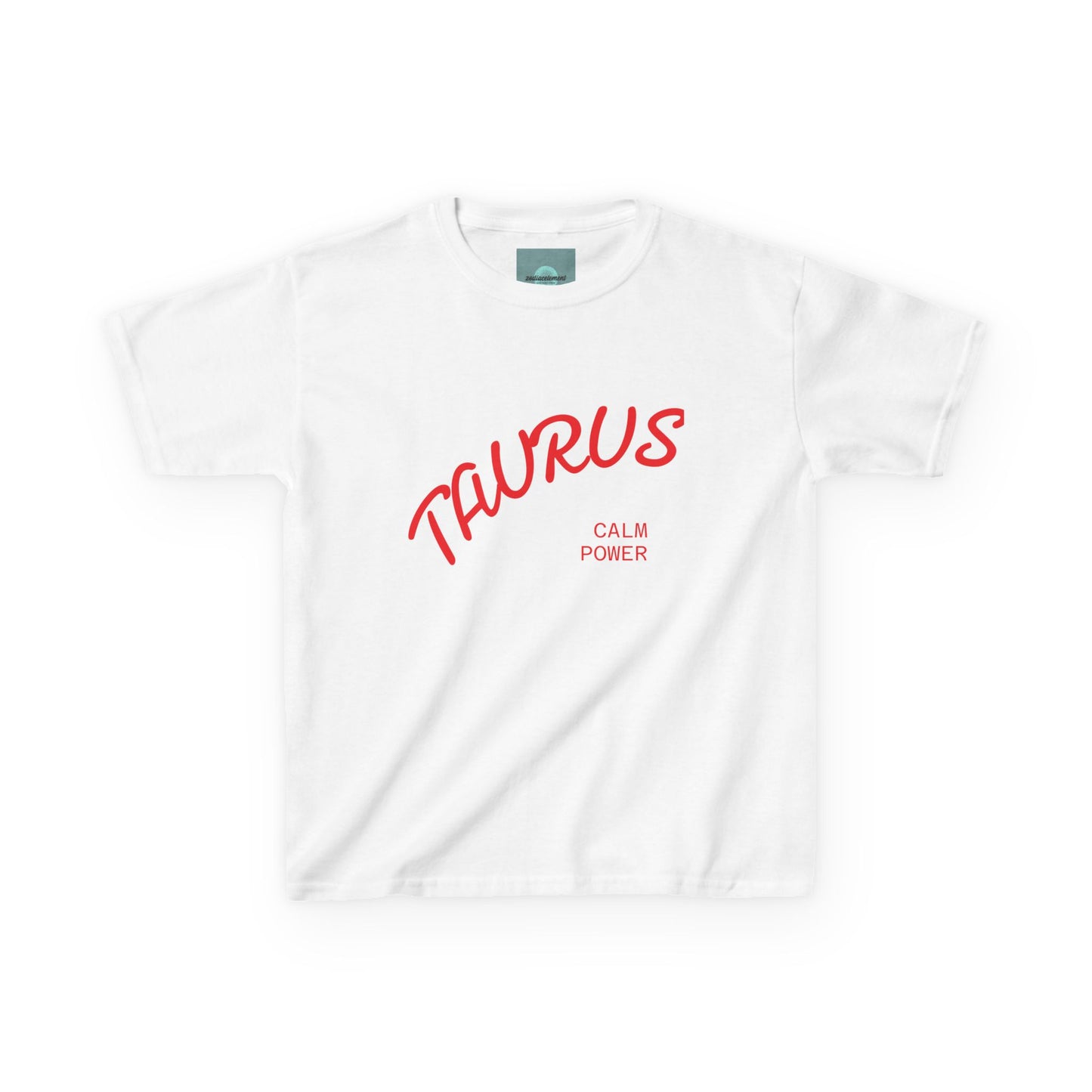 Taurus Kids Tee - Calm Power Graphic, Astrology Shirt, Zodiac Sign Gift, Birthday Apparel, Trendy Kids Wear