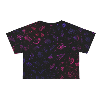 Zodiac Crop Tee - Scorpio Horoscope Shirt, Astrology Top, Short Sleeve T-Shirt, Celestial Clothing, Birthday Gift