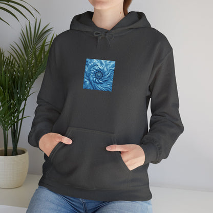 Ocean Swirl Hoodie - Cozy Unisex Sweatshirt for Artsy Souls, Perfect for Gift-Giving, Relaxation, and Casual Wear