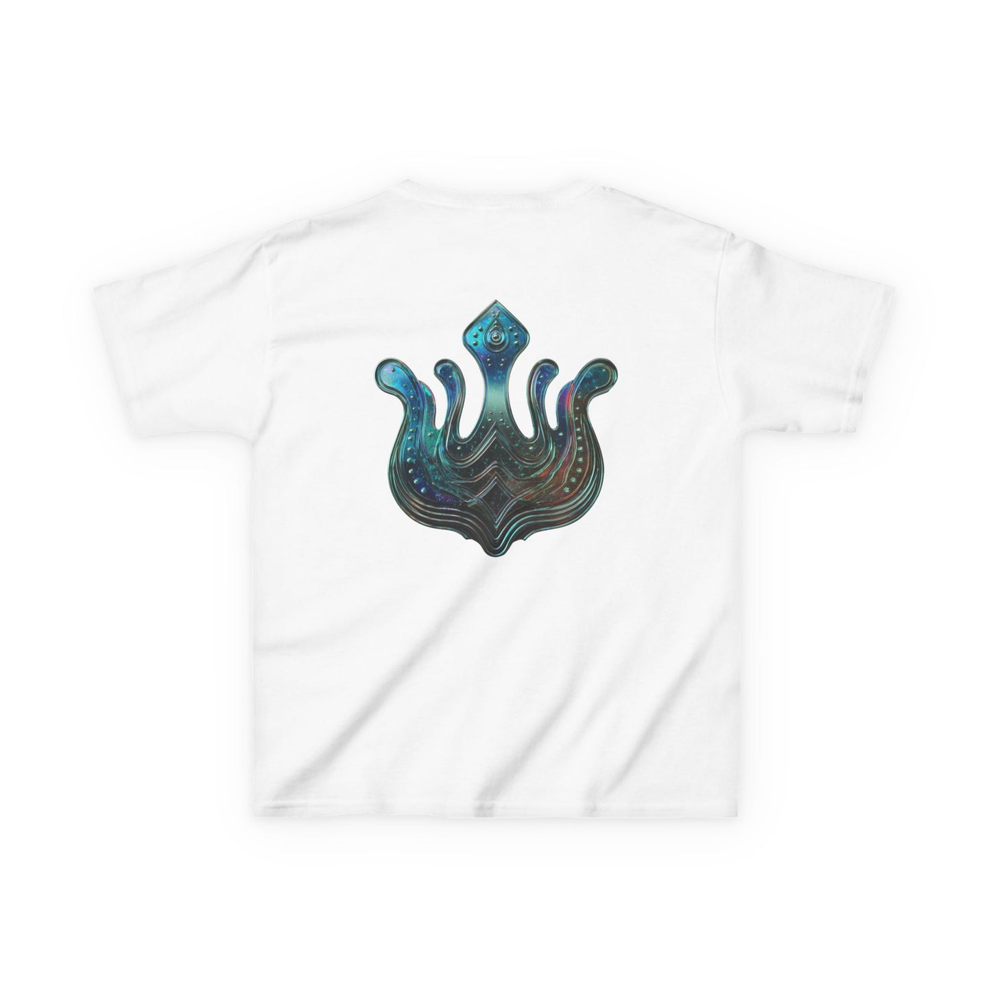 Air Element Aquarius Kids Tee | ♒ Cosmic Waves | Psychedelic Youth Shirt