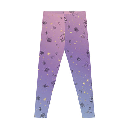 Chic Floral Leggings, Stretchy Workout Pants, Travel Wear, Yoga Leggings, Casual Style, Gifts for Her