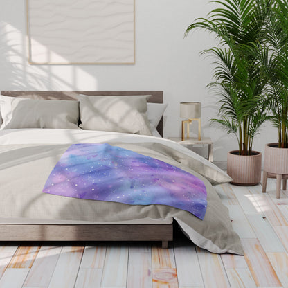 Cosmic Dream Fleece Blanket | Soft Throw for Cozy Nights, Gift for Stargazers, Celestial Home Décor, Space Lover Blanket, Galaxy Design