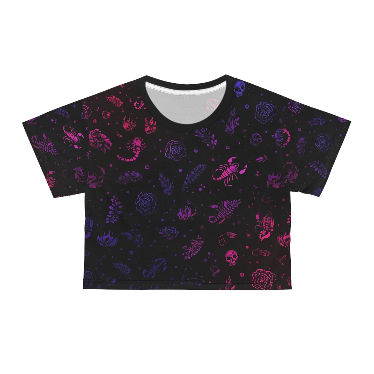 Zodiac Crop Tee - Scorpio Horoscope Shirt, Astrology Top, Short Sleeve T-Shirt, Celestial Clothing, Birthday Gift