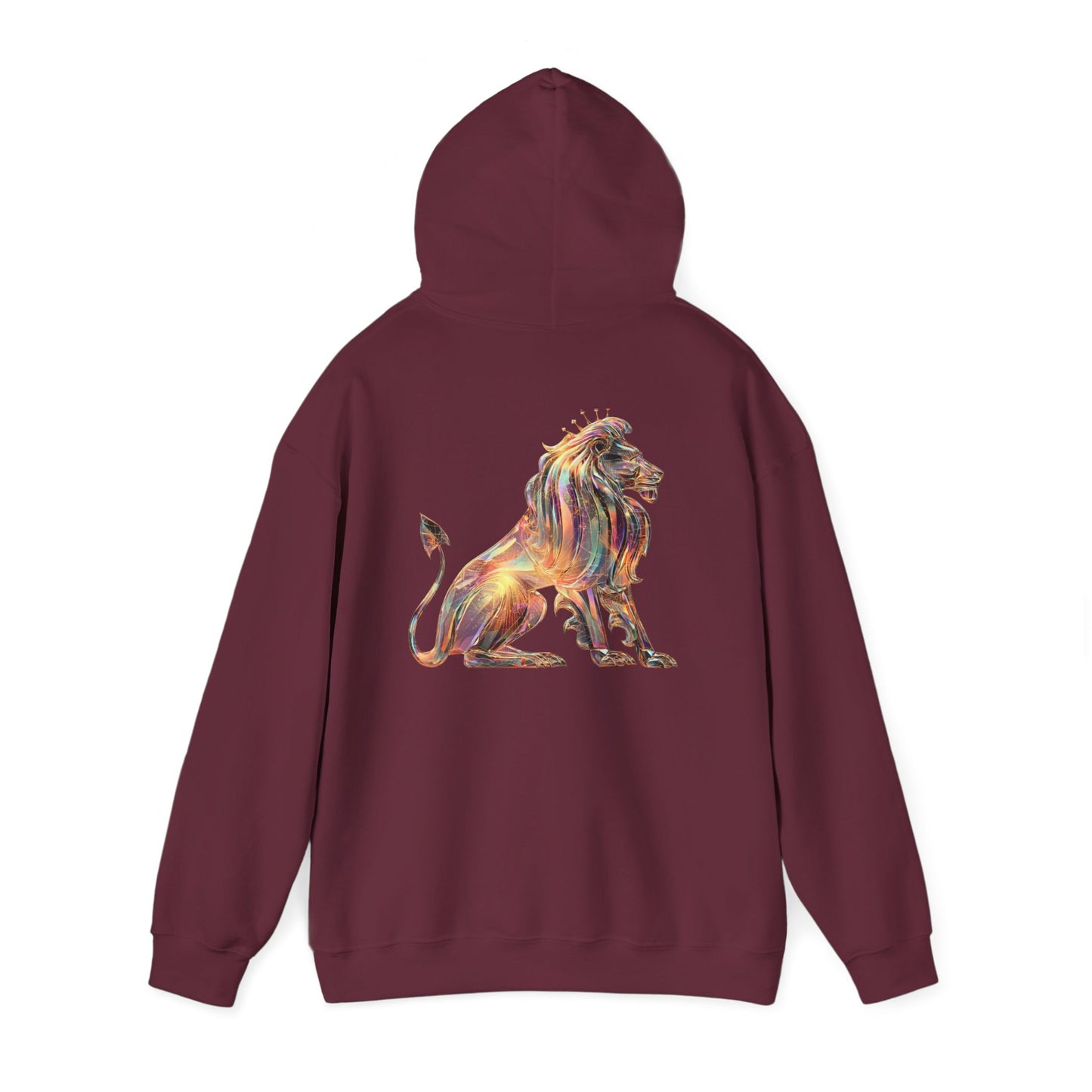 Fire Element Leo Hooded Sweatshirt | ♌ Brave Heart | Psychedelic Zodiac Hoodie