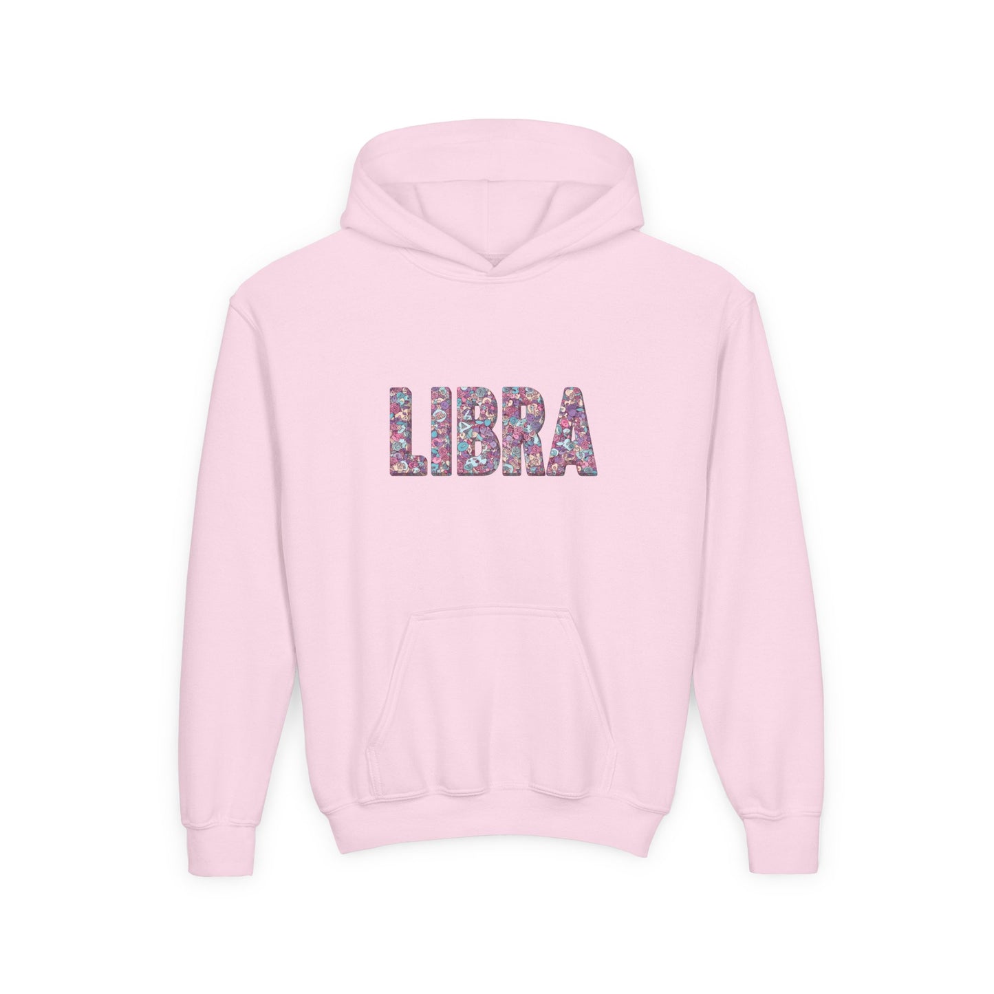 Libra Zodiac Youth Hooded Sweatshirt, Astrology Gift, Birthday Apparel, Trendy Hoodies, Libra Kids Clothing, Astrology Lover Sweatshirt