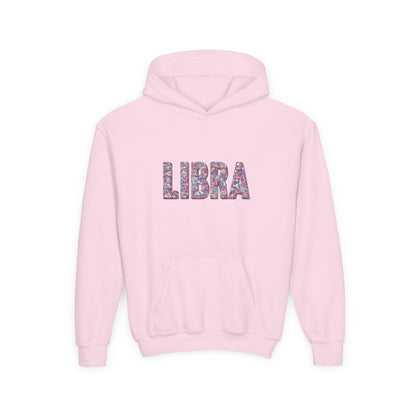 Libra Zodiac Youth Hooded Sweatshirt, Astrology Gift, Birthday Apparel, Trendy Hoodies, Libra Kids Clothing, Astrology Lover Sweatshirt
