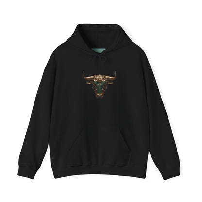 Earth Element Taurus Hoodie | ♉ Bull Head | Psychedelic Unisex Sweatshirt