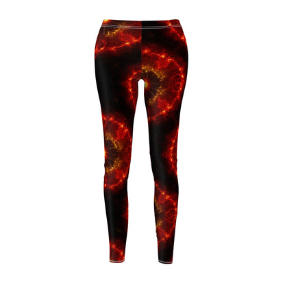 Fire Element Sagittarius Leggings | ♐ Galactic Fire | Psychedelic Workout Tights