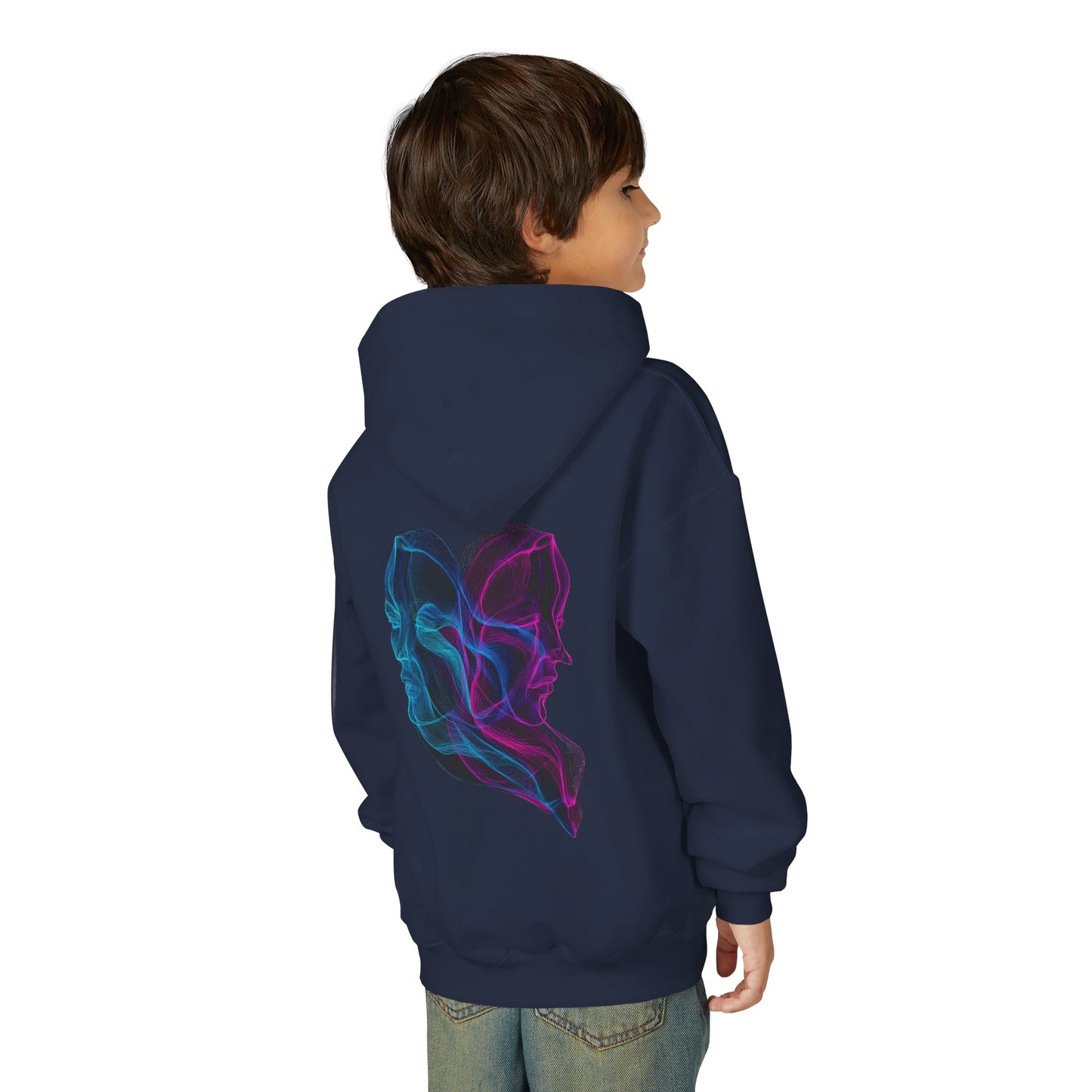Gemini Curious Mind Youth Hoodie, Astrology Gift, Cosmic Sweatshirt, Birthday Apparel, Zodiac Fashion