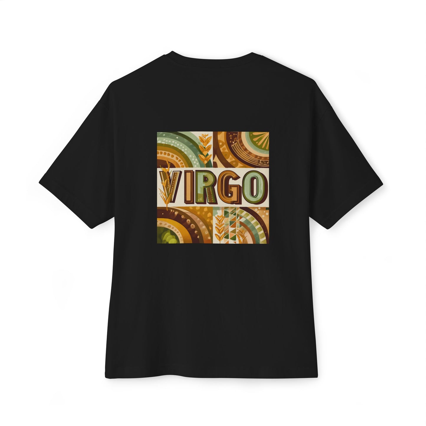Virgo Unisex Oversized Boxy Tee, Astrology Shirt, Gift for Virgo, Celestial Fashion, Zodiac T-Shirt, Relaxed Fit Tee
