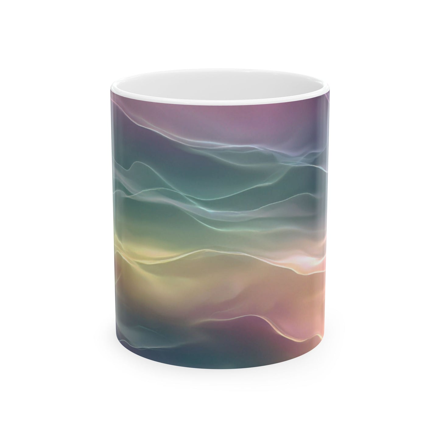 Earth Element Ceramic Mug | Taurus Virgo Capricorn | Psychedelic Wave Design
