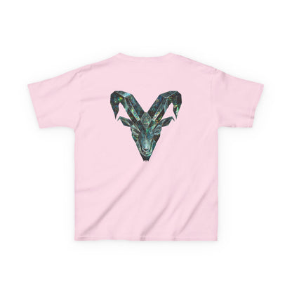 Earth Element Capricorn Kids Tee | ♑ Mountain Ram | Psychedelic Youth Shirt