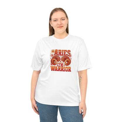 Aries Warrior Performance T-Shirt, Unisex Athletic Tee, Zodiac Sign Shirt, Horoscope Gift, Gym Wear, Astrology Apparel
