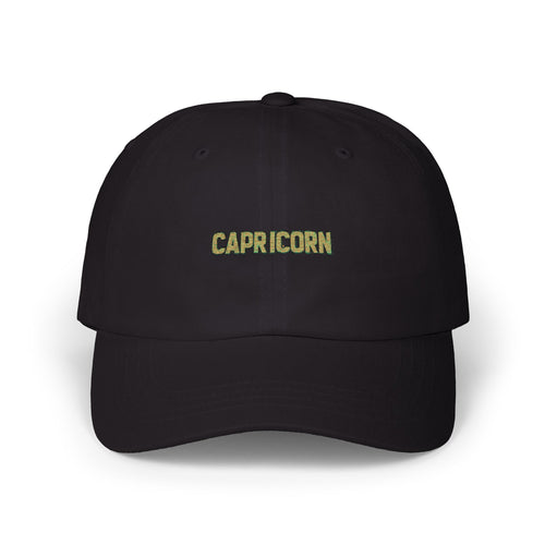 Capricorn Embroidered Dad Cap, Casual Hat, Astrology Gift, Summer Accessory, Unisex Style, Birthday Present, Zodiac Love