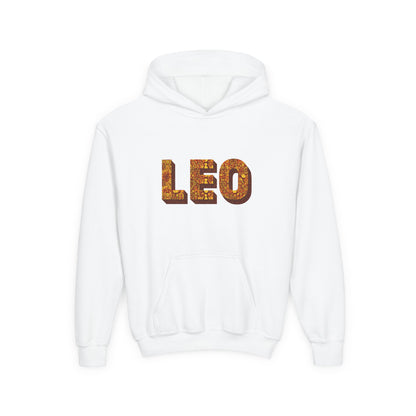 Leo Zodiac Hoodie, Astrology Sweatshirt, Custom Zodiac Gift, Leo Birthday Apparel, Youth Astrology Hoodie