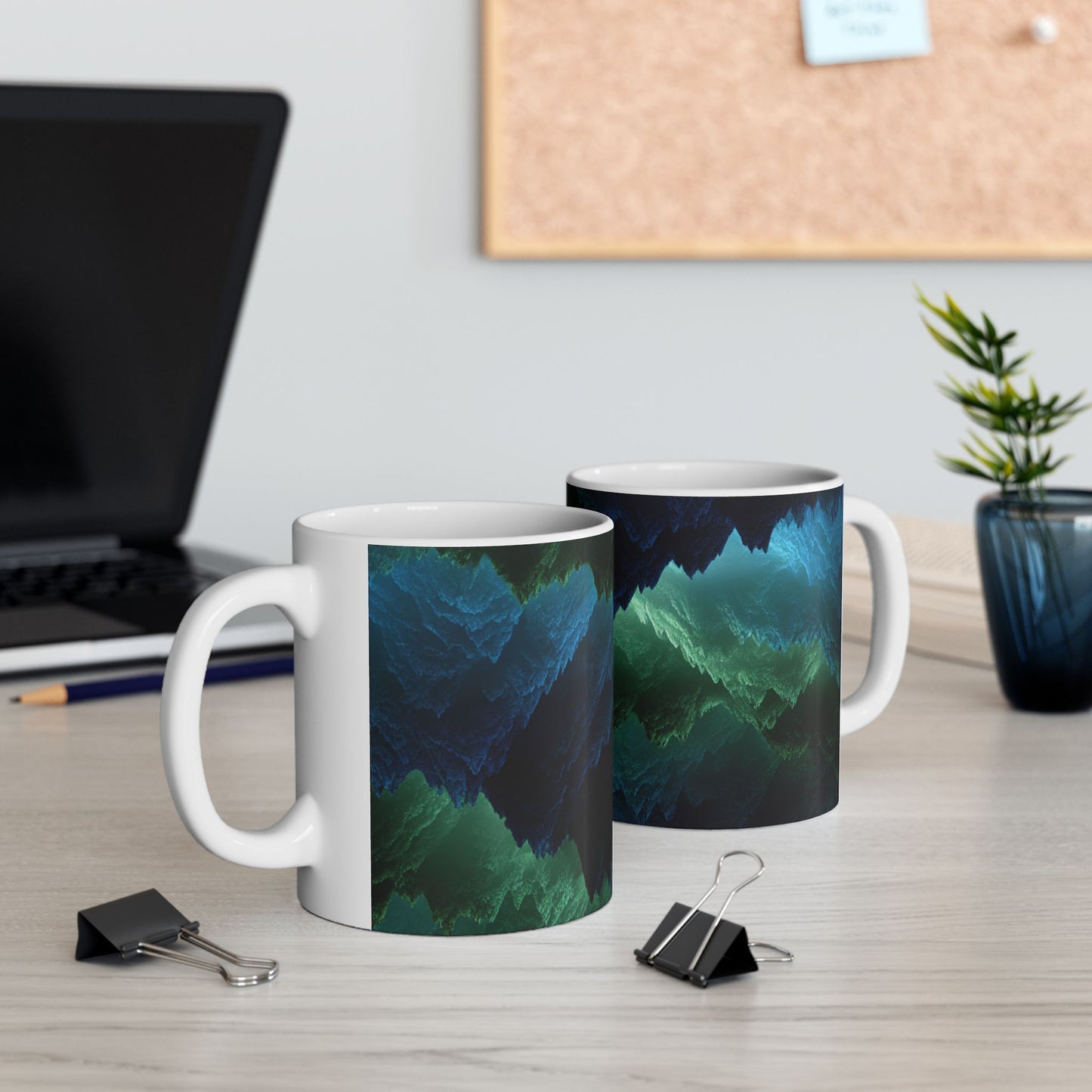 Earth Element Capricorn Mug | ♑ Mountain Aesthetic | Psychedelic Ceramic Coffee Cup