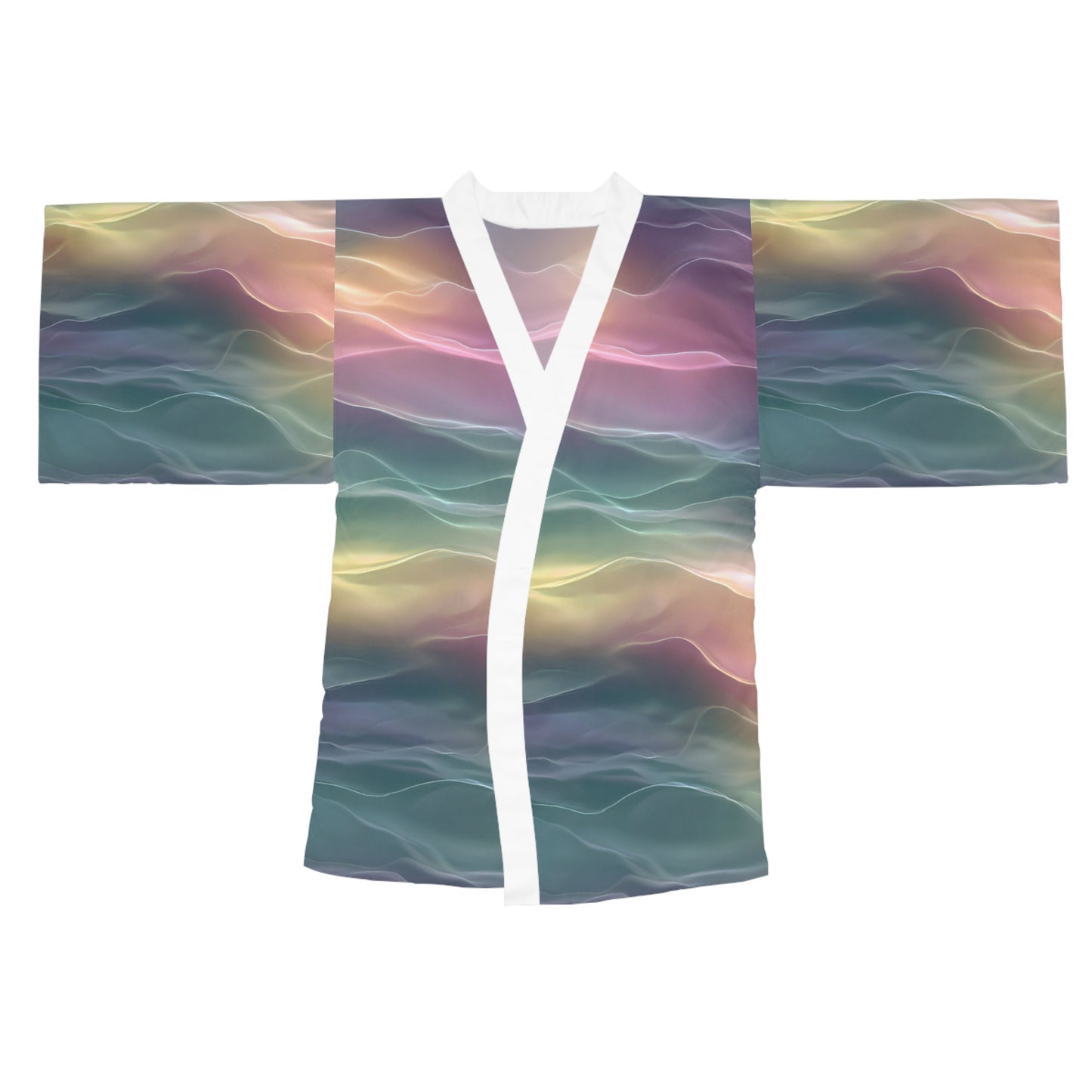 Earth Element Wave Kimono Robe | Taurus Virgo Capricorn | Psychedelic Loungewear