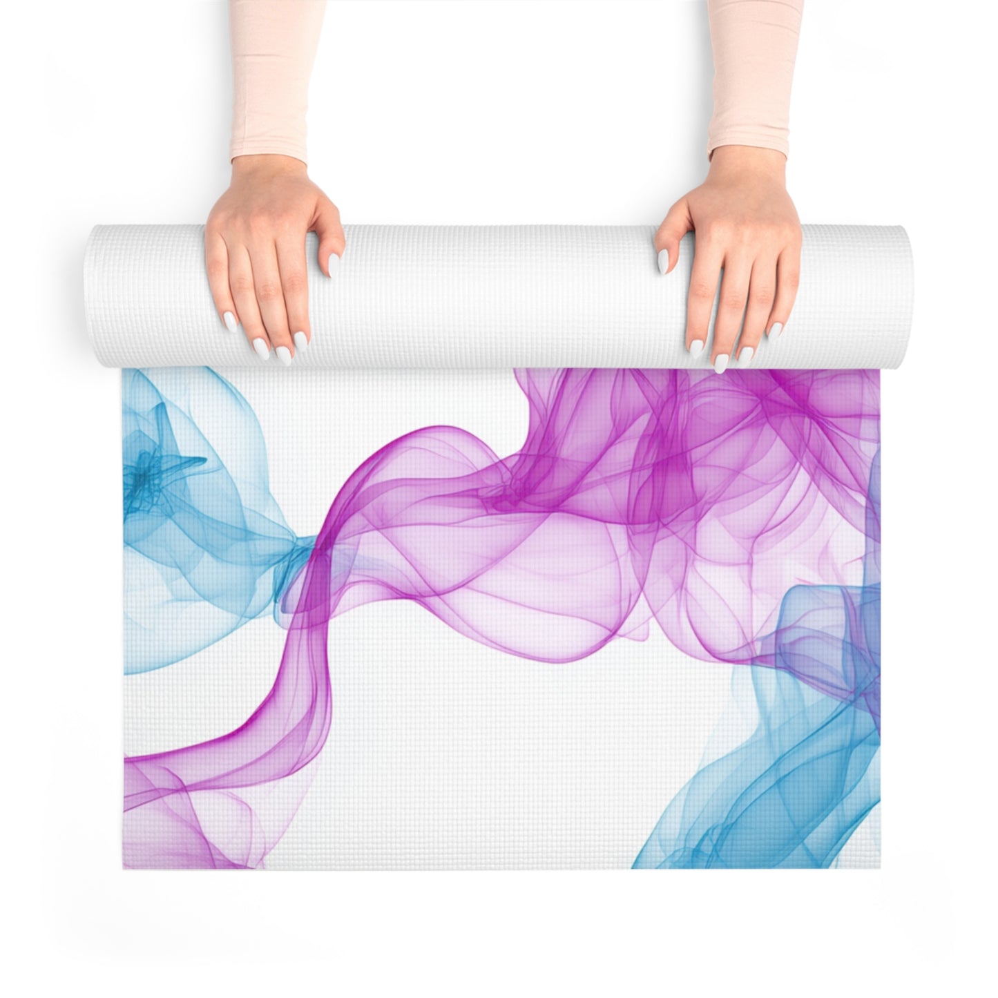 Serene Smoke Foam Yoga Mat, Non-Slip Exercise Mat, Fitness & Meditation Essential, Yoga Gift for Her, Home Workout Accessories