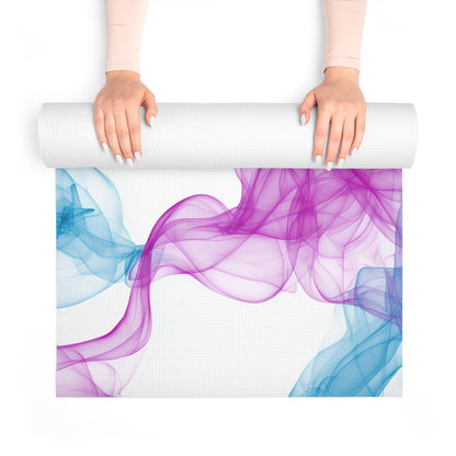 Serene Smoke Foam Yoga Mat, Non-Slip Exercise Mat, Fitness & Meditation Essential, Yoga Gift for Her, Home Workout Accessories