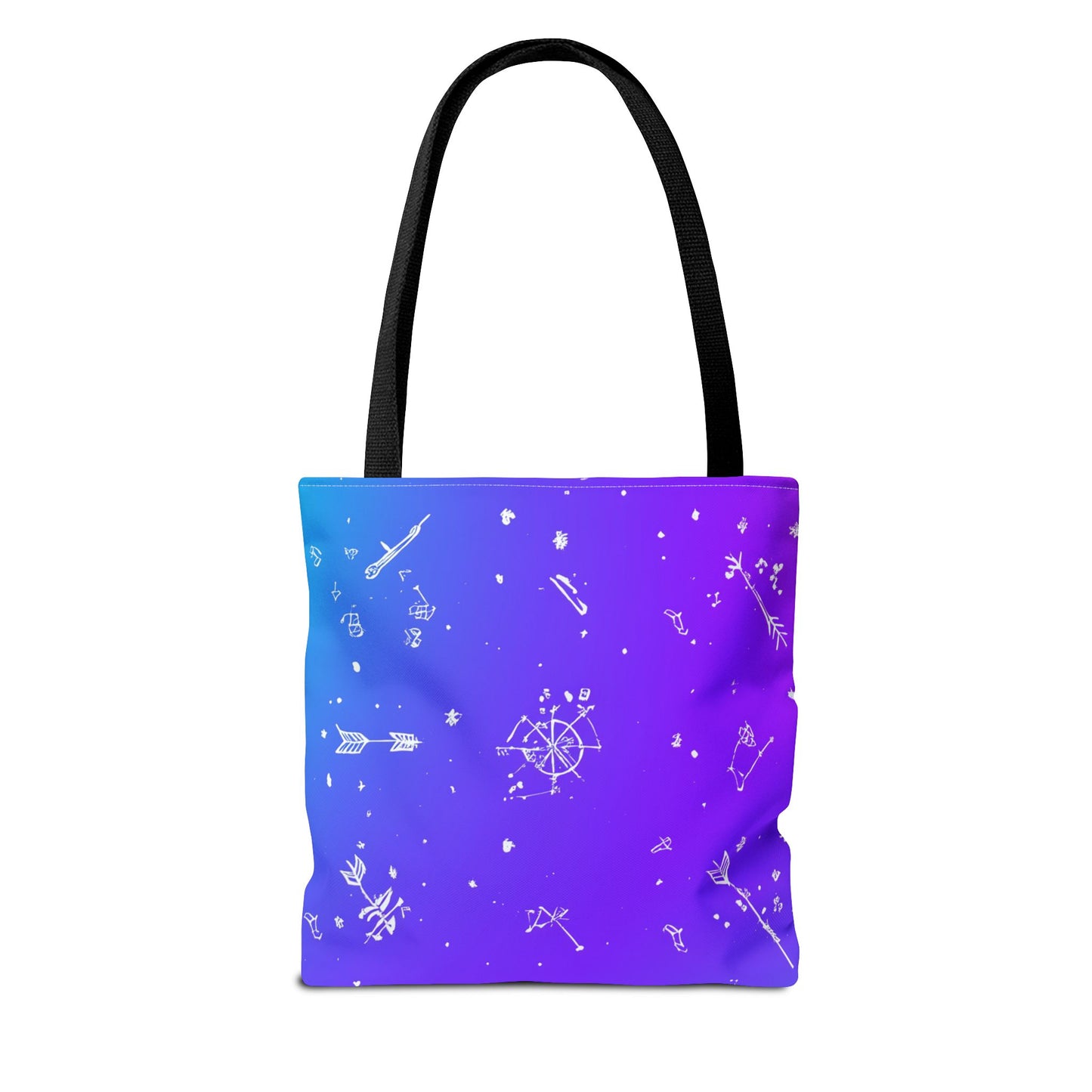 Cosmic Dreams Tote Bag, Starry Pattern Bag, Space Lover Tote, Colorful Shopping Bag, Galaxy Art Handbag