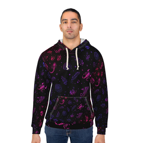 Mystical Creatures Unisex Pullover Hoodie - Perfect for Halloween, Cozy Fall Days, Gifts for Gamers, Unique Apparel, Festival Wear