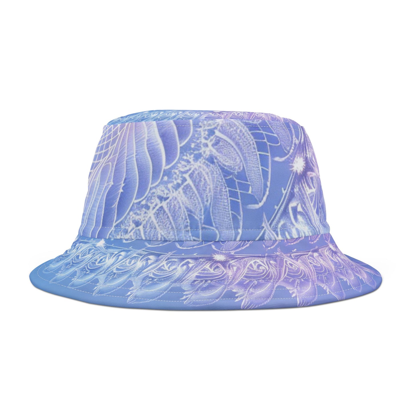 Water Element Blue Ocean Waves Bucket Hat - Elemental Flow Summer Hat, Aquatic Energy Gift, Celestial Tide Design