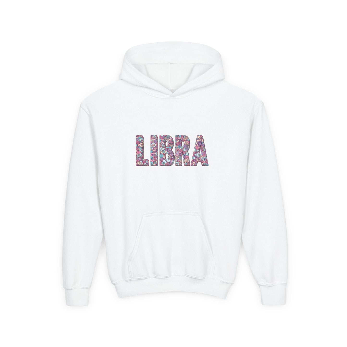 Libra Zodiac Youth Hooded Sweatshirt, Astrology Gift, Birthday Apparel, Trendy Hoodies, Libra Kids Clothing, Astrology Lover Sweatshirt