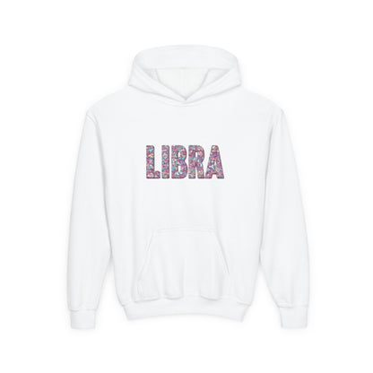 Libra Zodiac Youth Hooded Sweatshirt, Astrology Gift, Birthday Apparel, Trendy Hoodies, Libra Kids Clothing, Astrology Lover Sweatshirt
