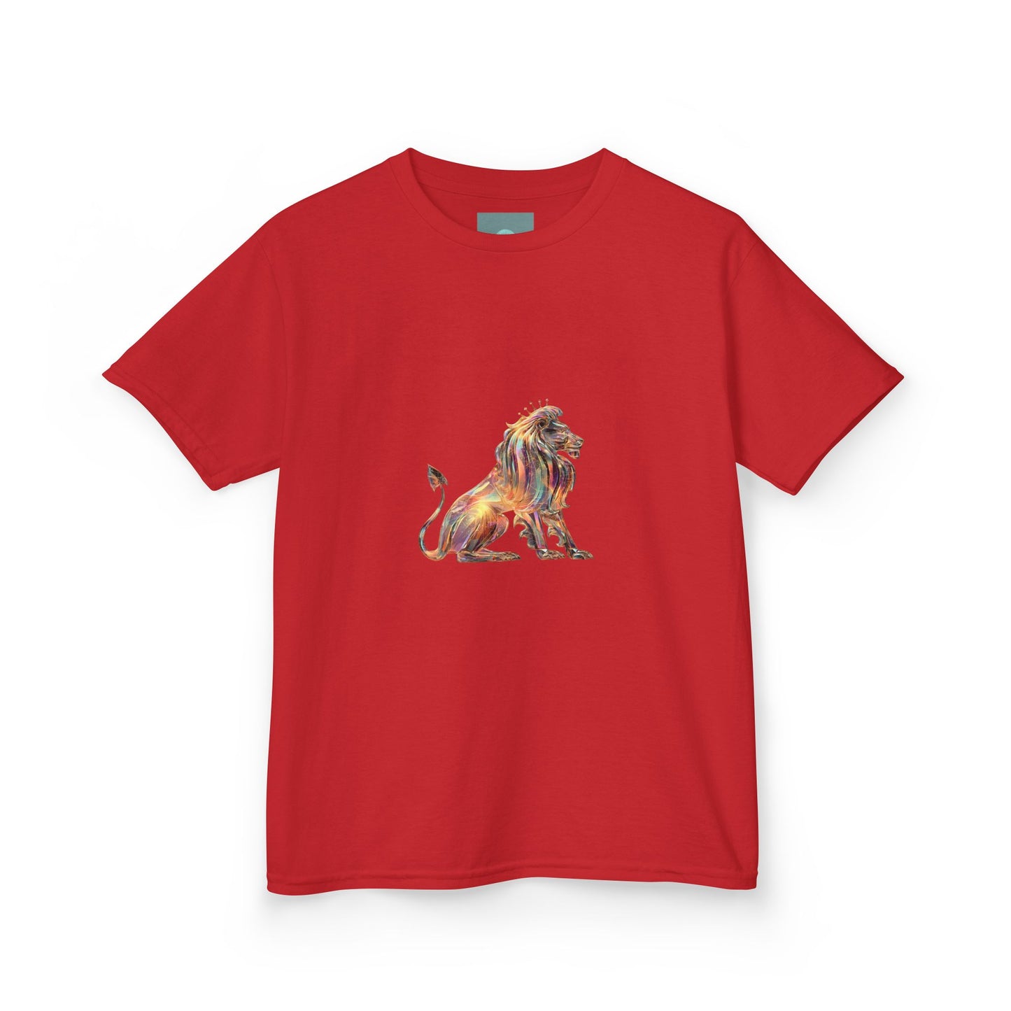 Colorful Lion Kids Heavy Cotton Tee, Fun Animal Shirt, Kids Graphic Tee, Birthday Gift, Cute Animal Apparel, Safari Style, Everyday Wear