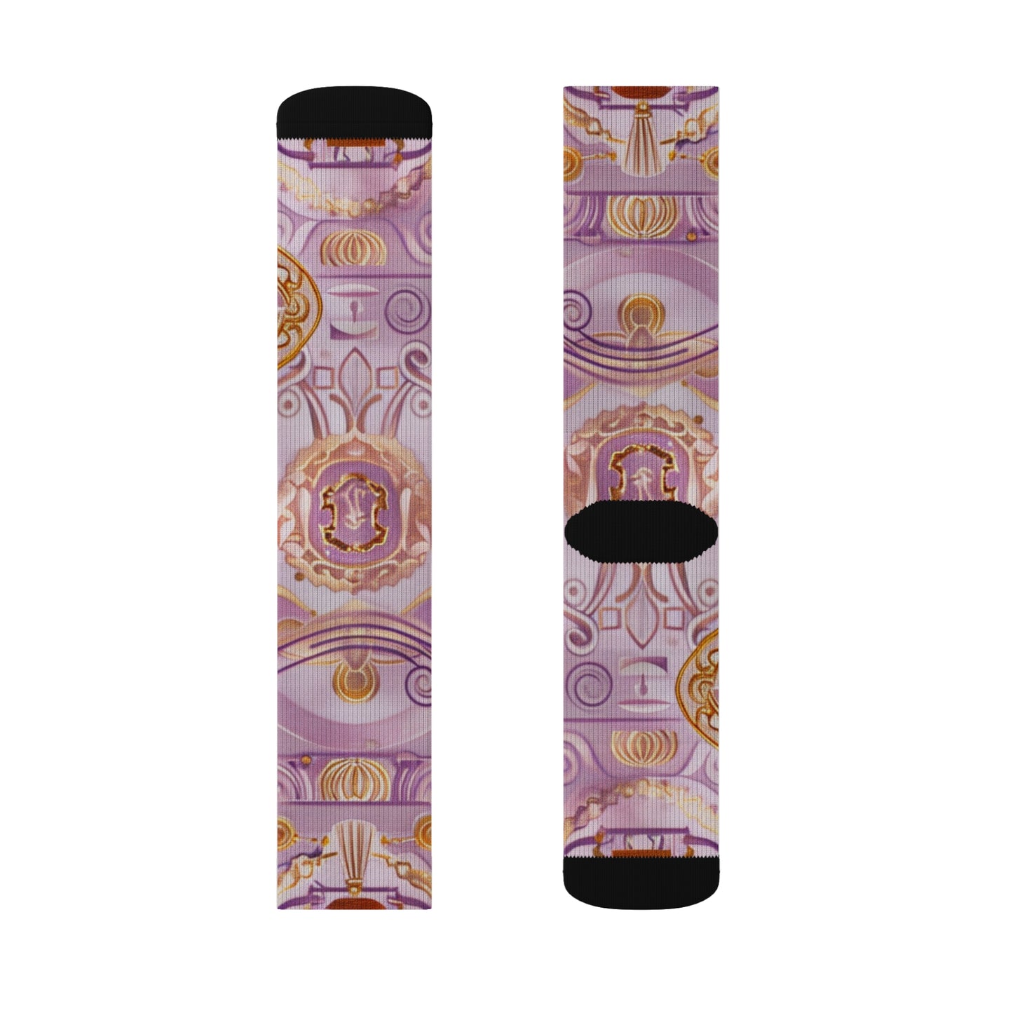 Libra Air Element Bohemian Sublimation Socks - Zodiac Harmony Balance Footwear, Astrology Gift, Celestial Justice Design
