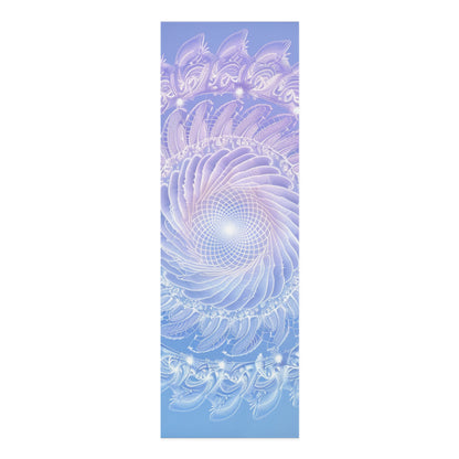 Libra Air Element Spiritual Foam Yoga Mat - Zodiac Harmony Floral Design, Astrology Meditation Gift, Celestial Balance Mat