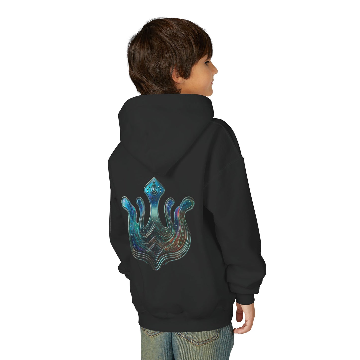 Air Element Aquarius Youth Hoodie | ♒ Rebel Flow | Psychedelic Zodiac Sweatshirt