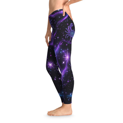 Water Element Cancer Leggings | ♋ Cosmic Crab | Psychedelic Yoga Pants