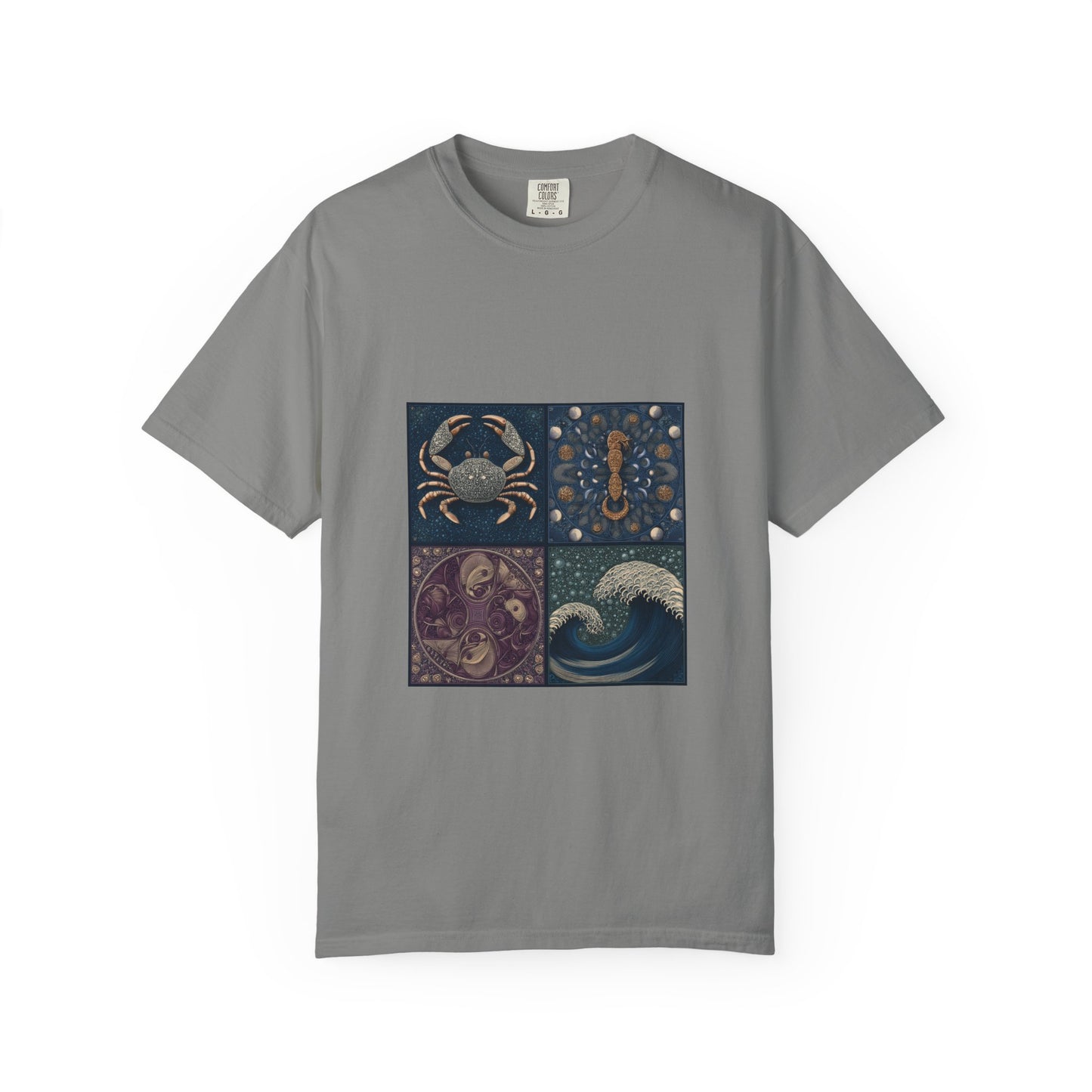 Ocean-Inspired Graphic T-Shirt for Nature Lovers, Beach Vibes, Summer Apparel, Astrology Gift, Unisex Casual Wear