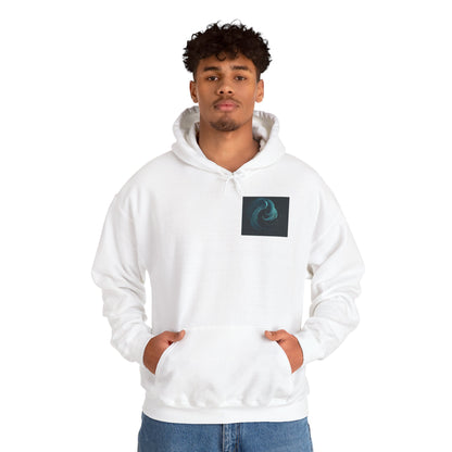 Ocean Swirl Hoodie | Unisex Heavy Blend Sweatshirt, Cozy Casual Wear, Beach Lover Gift, Graphic Hoodie, Trendy Fashion
